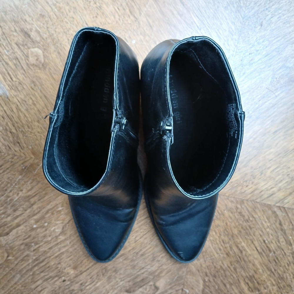 Madden Girl Boots Women 9.5 M Klick Black Ankle Booties Chunky Block Heel *READ* - Picture 8 of 9